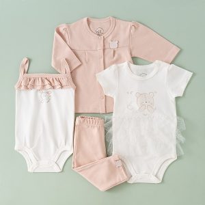 13 تکه نیلی مدل خرس صورتی