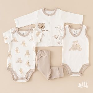 13 تکه نیلی طرح مکعب