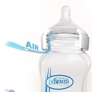 شیشه شیر طلقی آپشن پلاس 270 میل دهانه عریض دکتر براونز